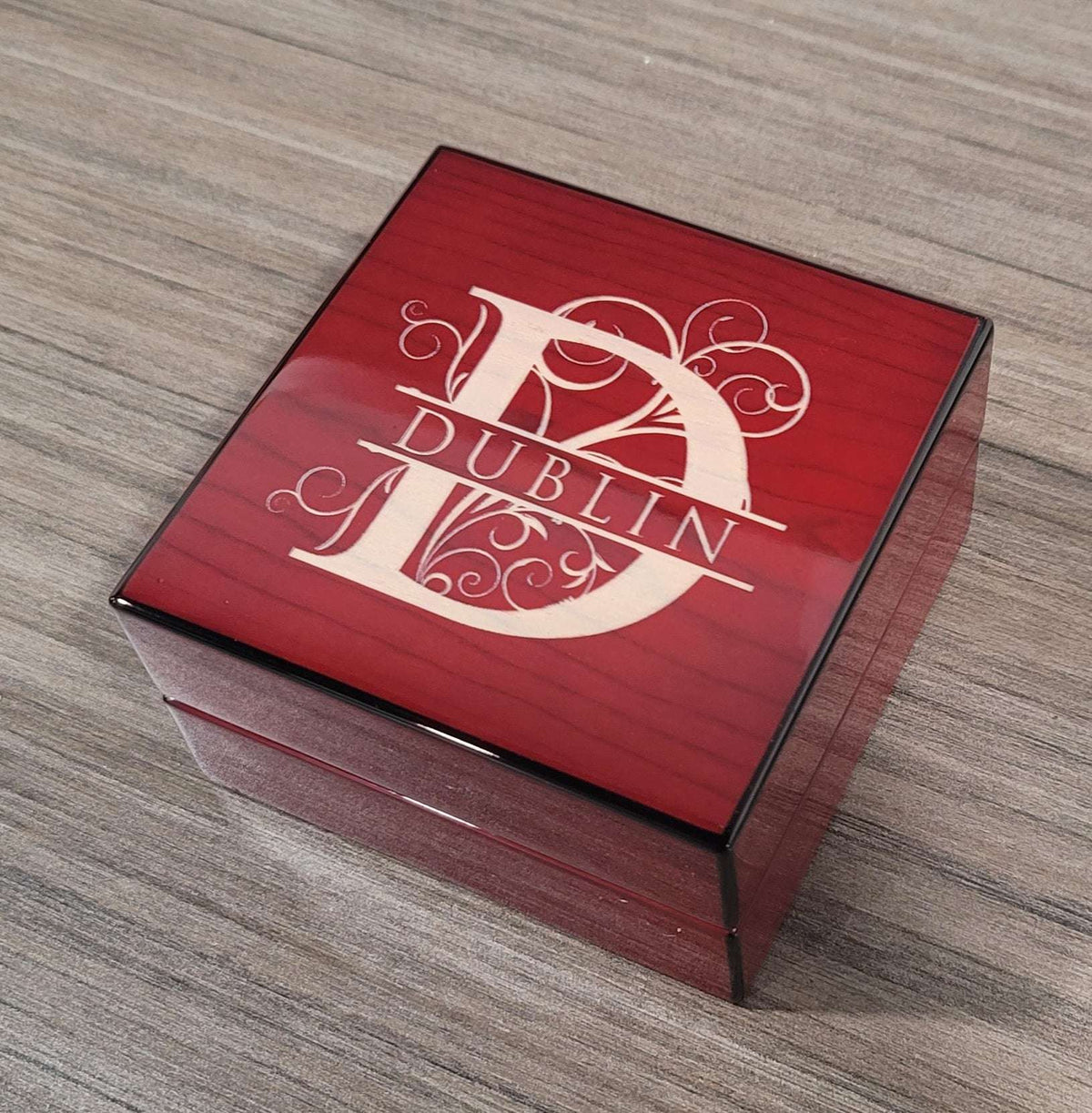 Personalized High Gloss Walnut or Cherry Wood Finish Cigar Ashtray Foldable Set - SIKARX