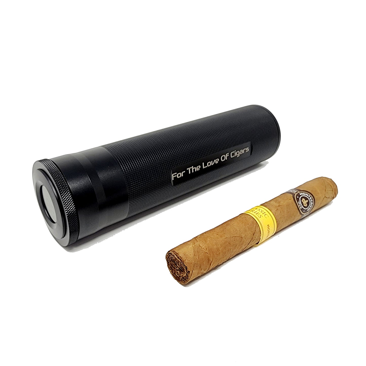 Custom Aluminum Digital Travel Cigar Humidor - digital top portable airtight waterproof crushproof durable - SIKARX