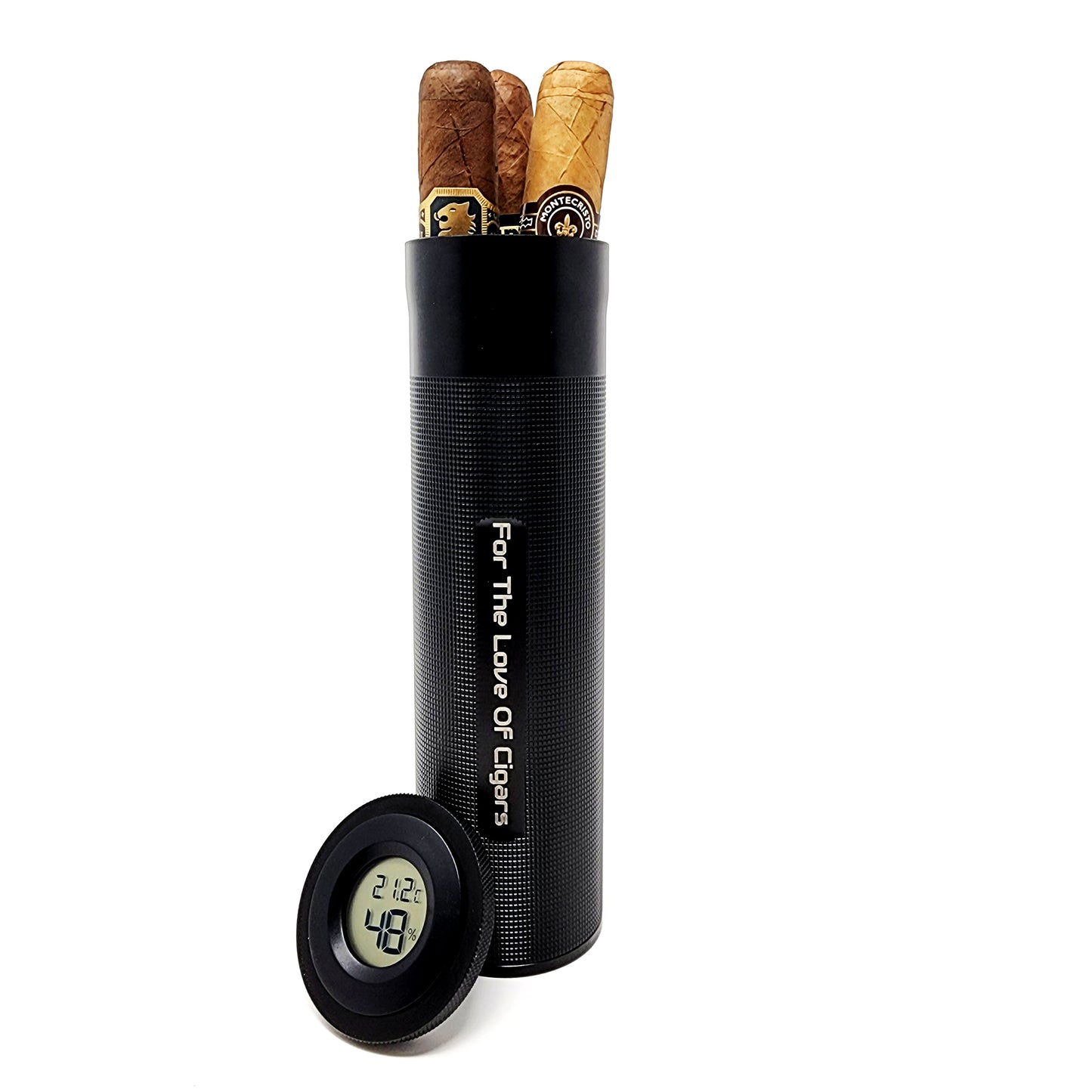 Custom Aluminum Digital Travel Cigar Humidor - digital top portable airtight waterproof crushproof durable - SIKARX