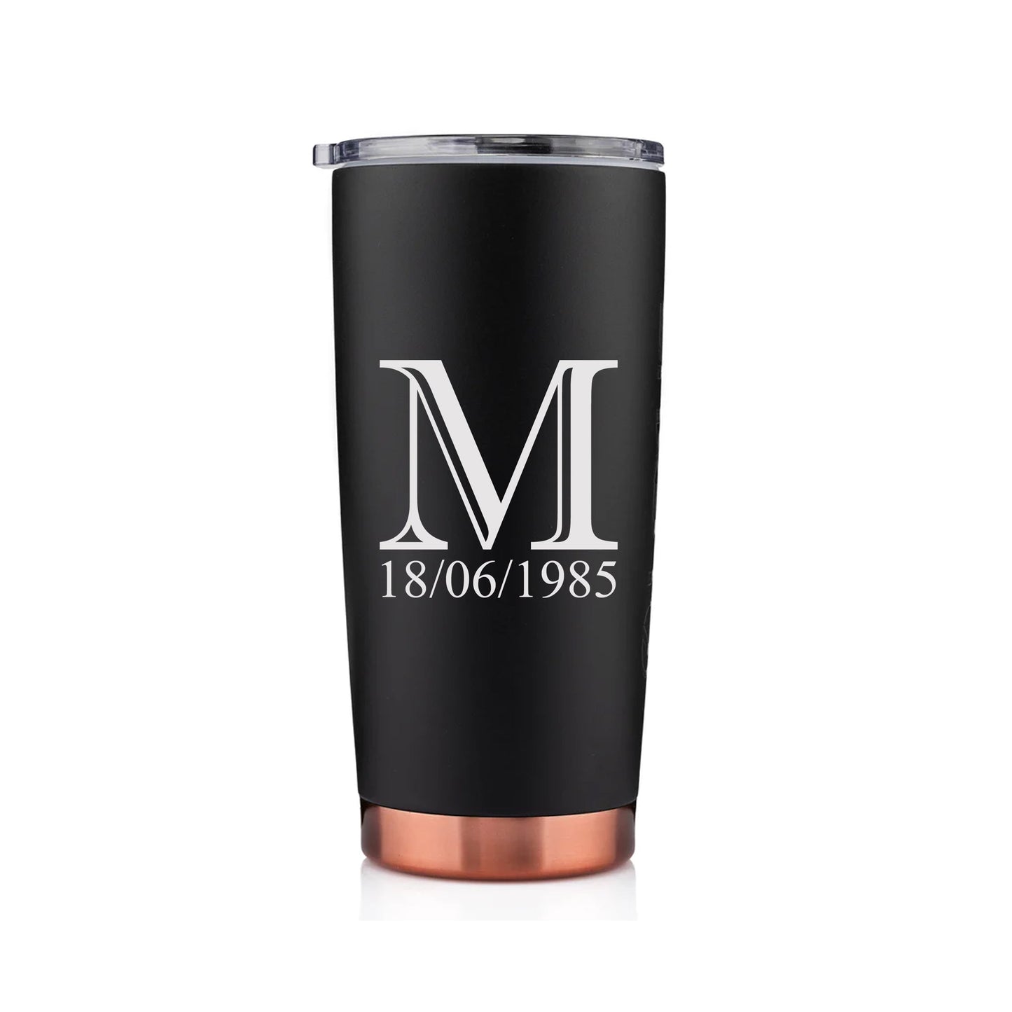 Joe Stainless Steel 20 oz Tumbler Black & Gold - SIKARX