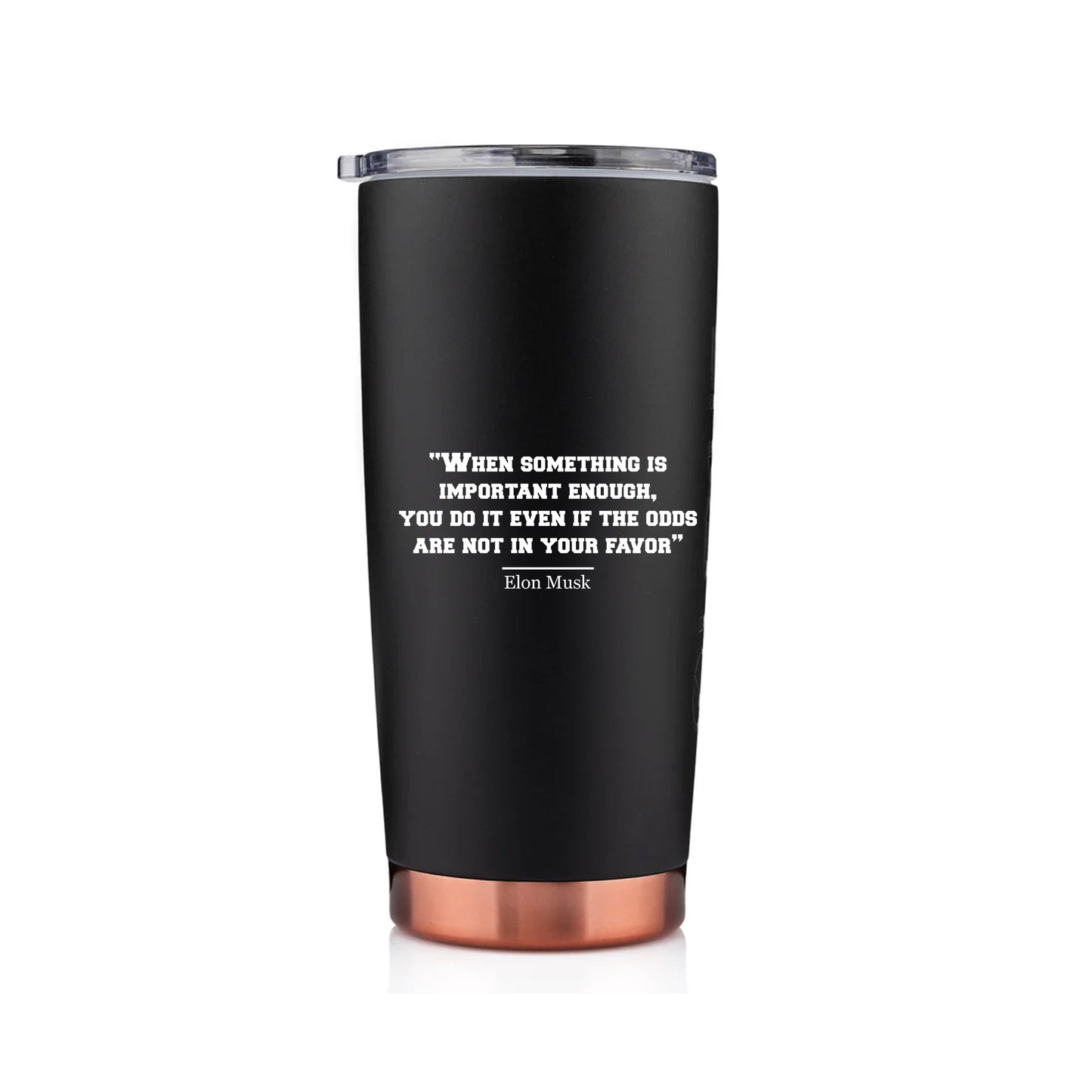 Joe Stainless Steel 20 oz Tumbler Black & Gold - SIKARX