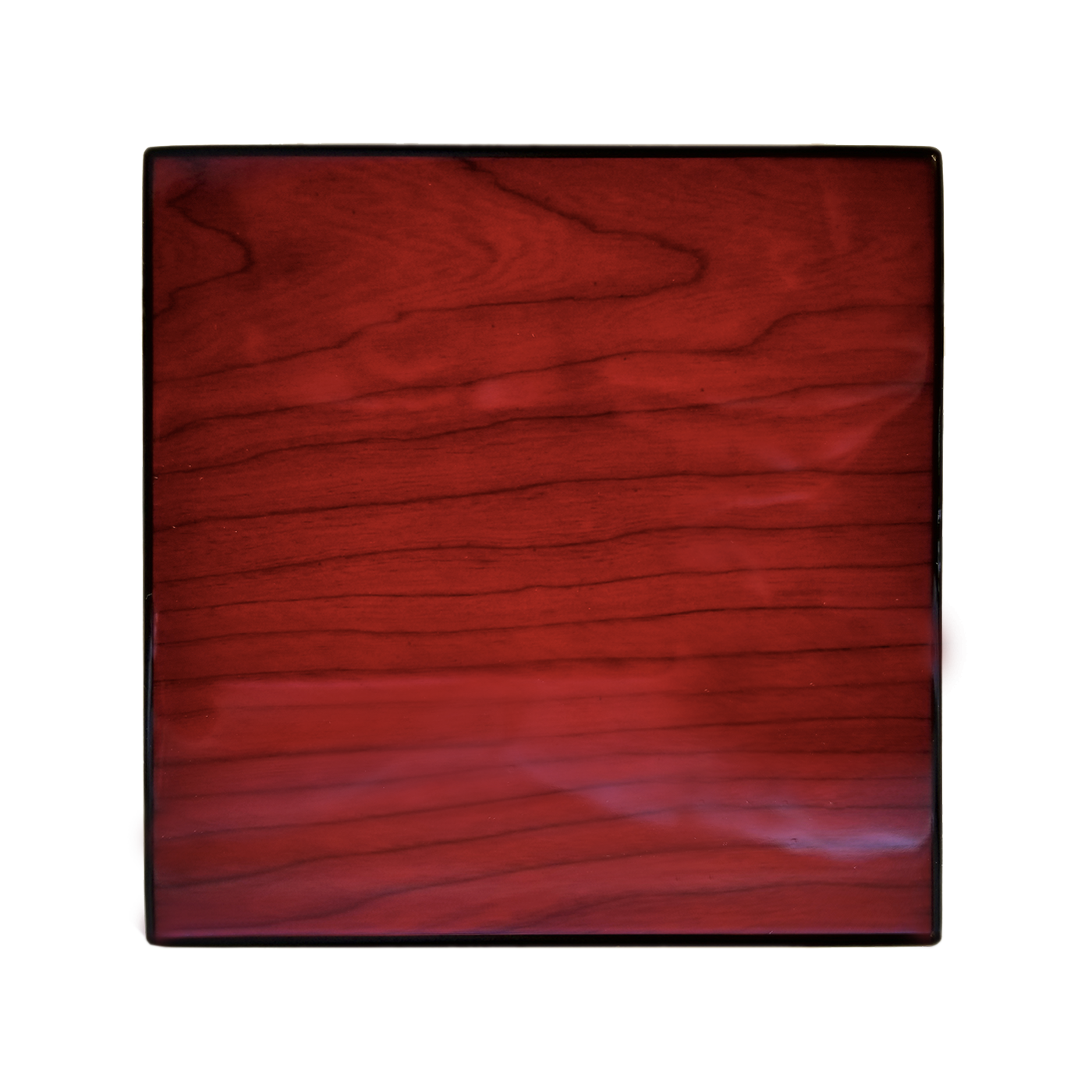 High Gloss Cherry Wood Foldable Ashtray Set - SIKARX