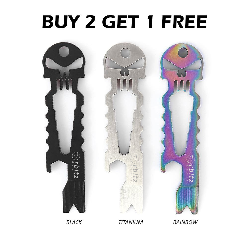 Personalized Tactical EDC Crowbar - Keychain Beer/Bottle Opener Spanner Multifunctional Tool - SIKARX