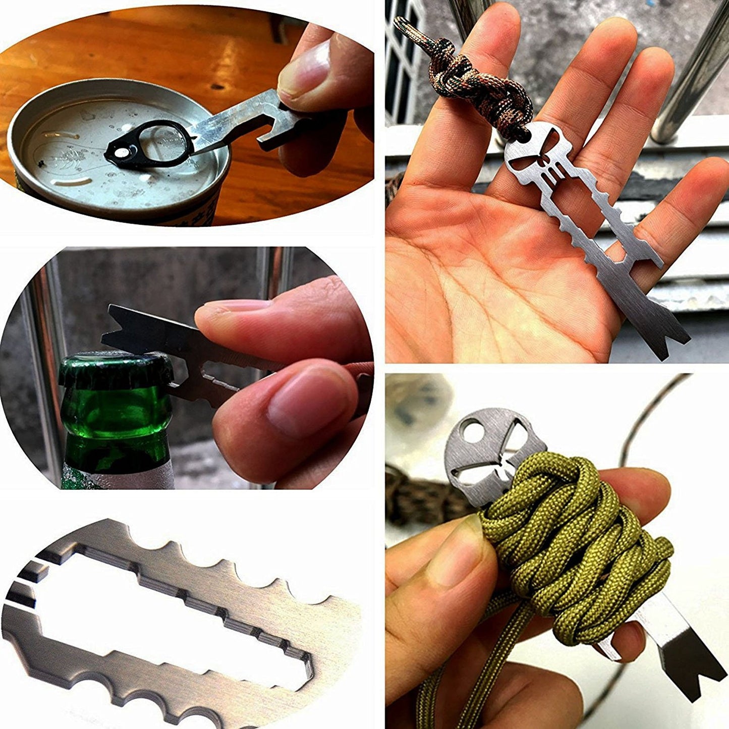 Personalized Tactical EDC Crowbar - Keychain Beer/Bottle Opener Spanner Multifunctional Tool - SIKARX
