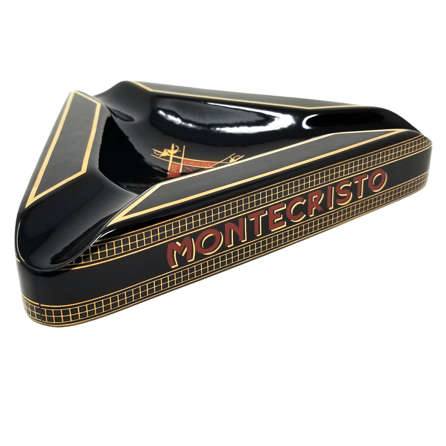 Personalized Cigar Ashtray Triangle Montecristo by Byron Gifts for men -Grandfather, Christmas - Wedding - Anniversary - Engraved Ash Tray - SIKARX