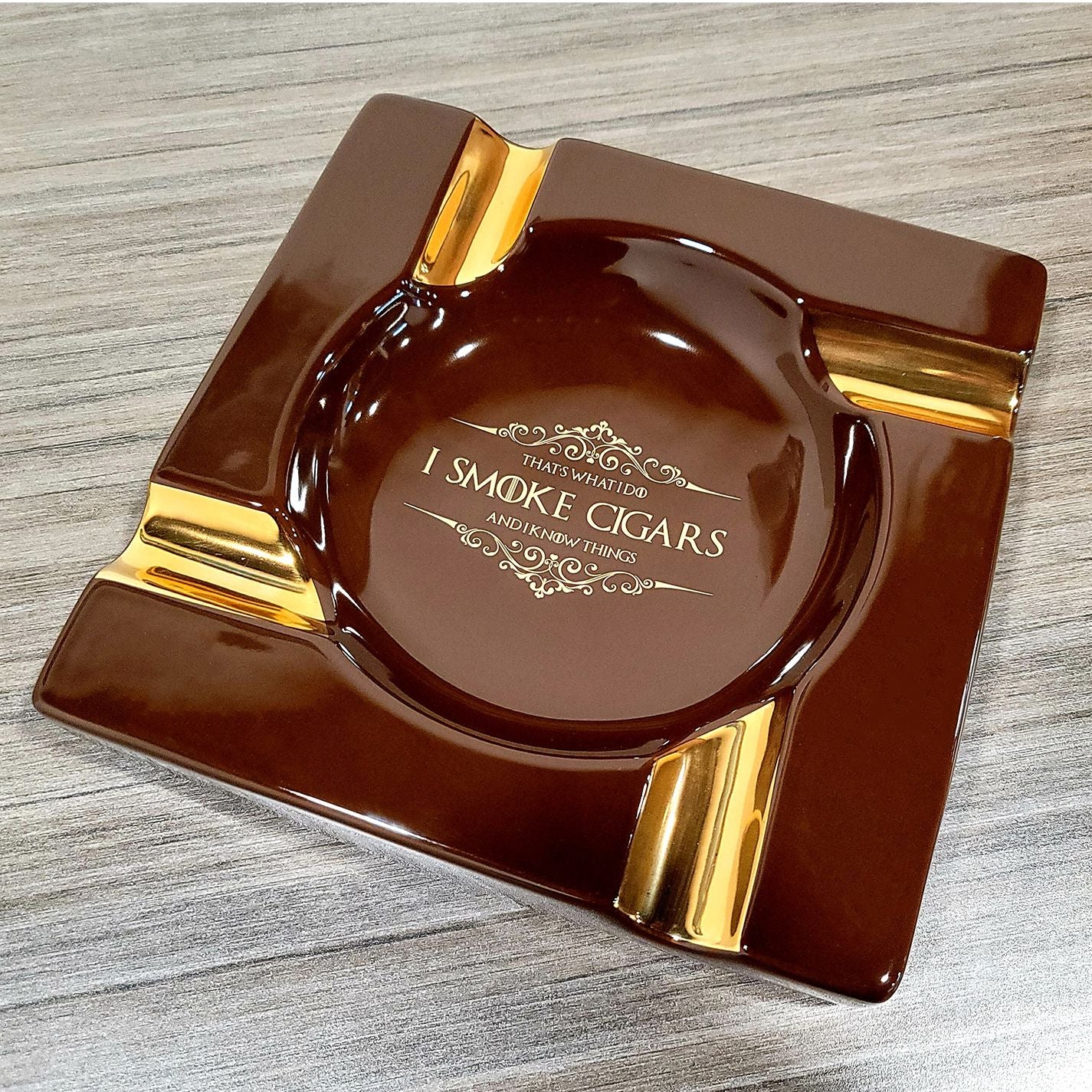 Quad Brown — side-engraving preview base (standard centerpiece)