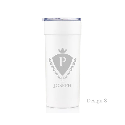 Ozark 25 Oz Coffee Tumbler with Slider Lid (White) - Personalized - SIKARX