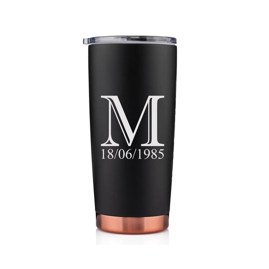 Joe Stainless Steel  20 oz Tumbler Black & Gold - SIKARX
