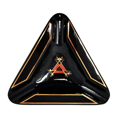Personalized Cigar Ashtray Triangle Montecristo  by Byron  Gifts for men -Grandfather, Christmas - Wedding - Anniversary - Engraved Ash Tray - SIKARX