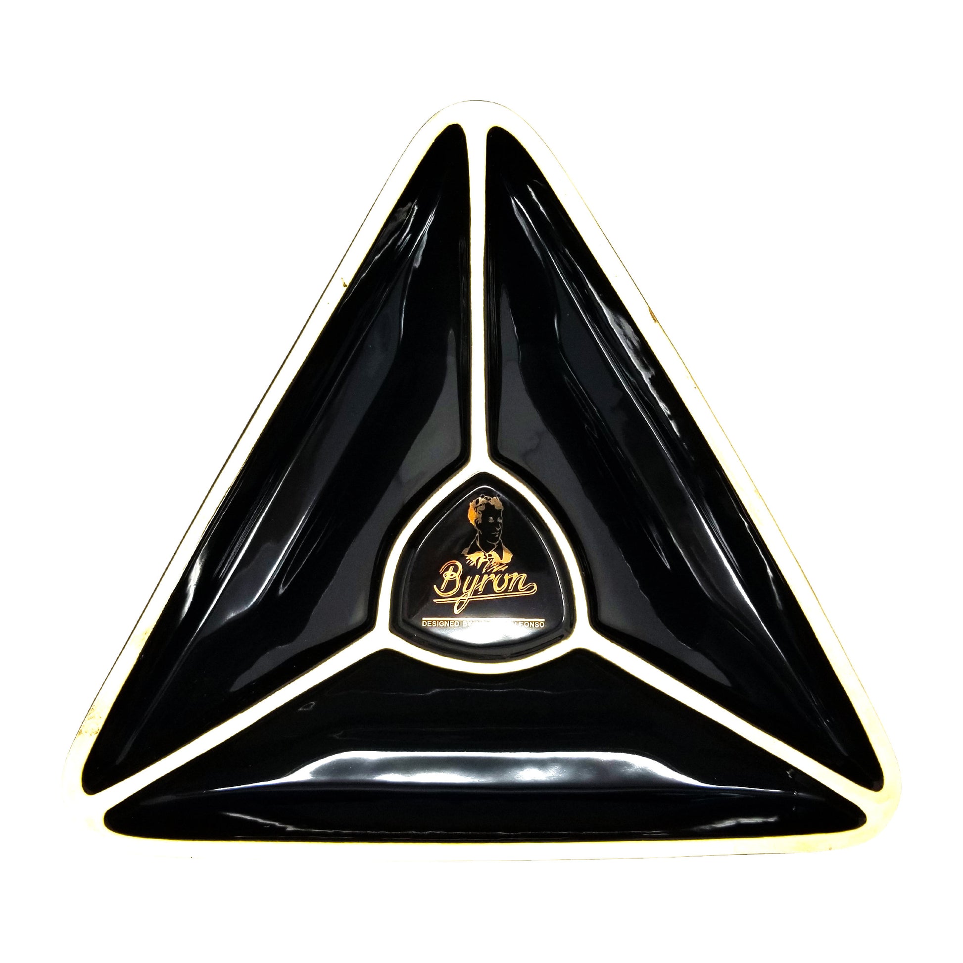 Personalized Cigar Ashtray Triangle Montecristo  by Byron  Gifts for men -Grandfather, Christmas - Wedding - Anniversary - Engraved Ash Tray - SIKARX