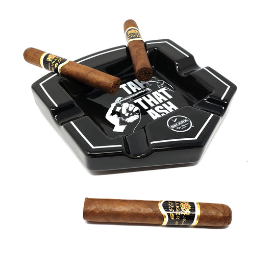 Large Cigar Ashtray for Patio / Outdoor / Indoor Use 6 Cigar rests - SIKARX