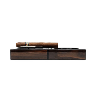 SIKARX Compact Cigar Ashtray Cigar Cutter Punch - (4.75 x 4.75 x 2.8) - SIKARX